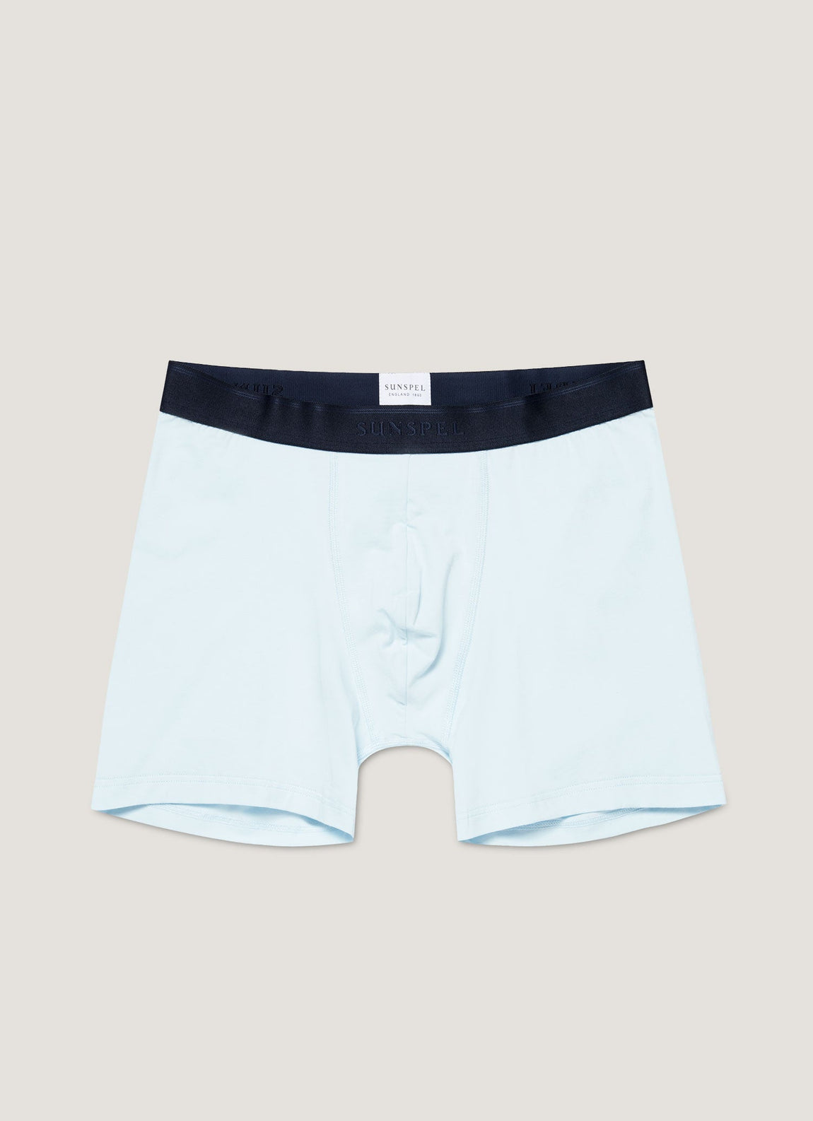 Men's Stetch Cotton Boxer Briefs in Light Blue
