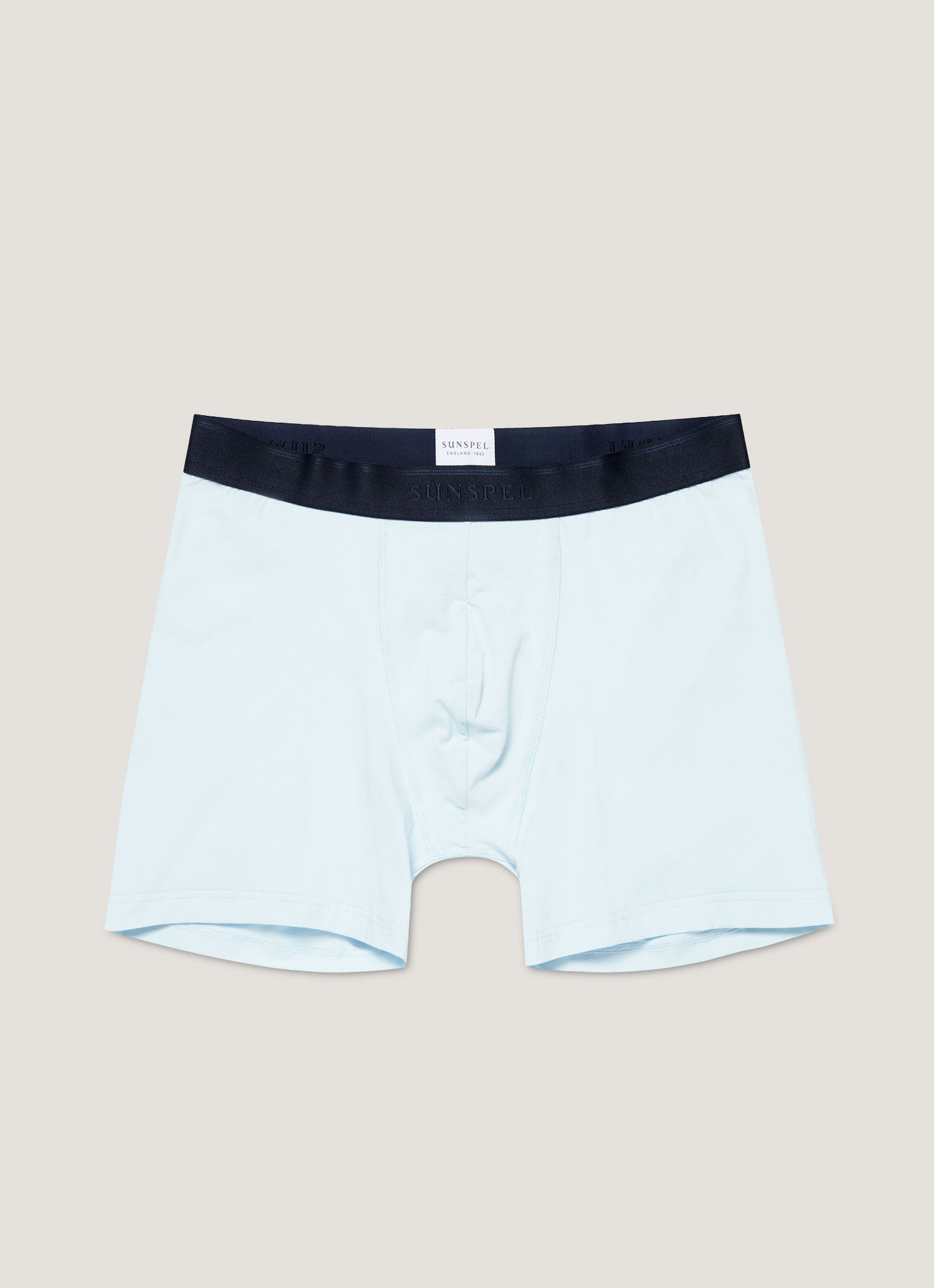 Men's Stetch Cotton Boxer Briefs in Light Blue