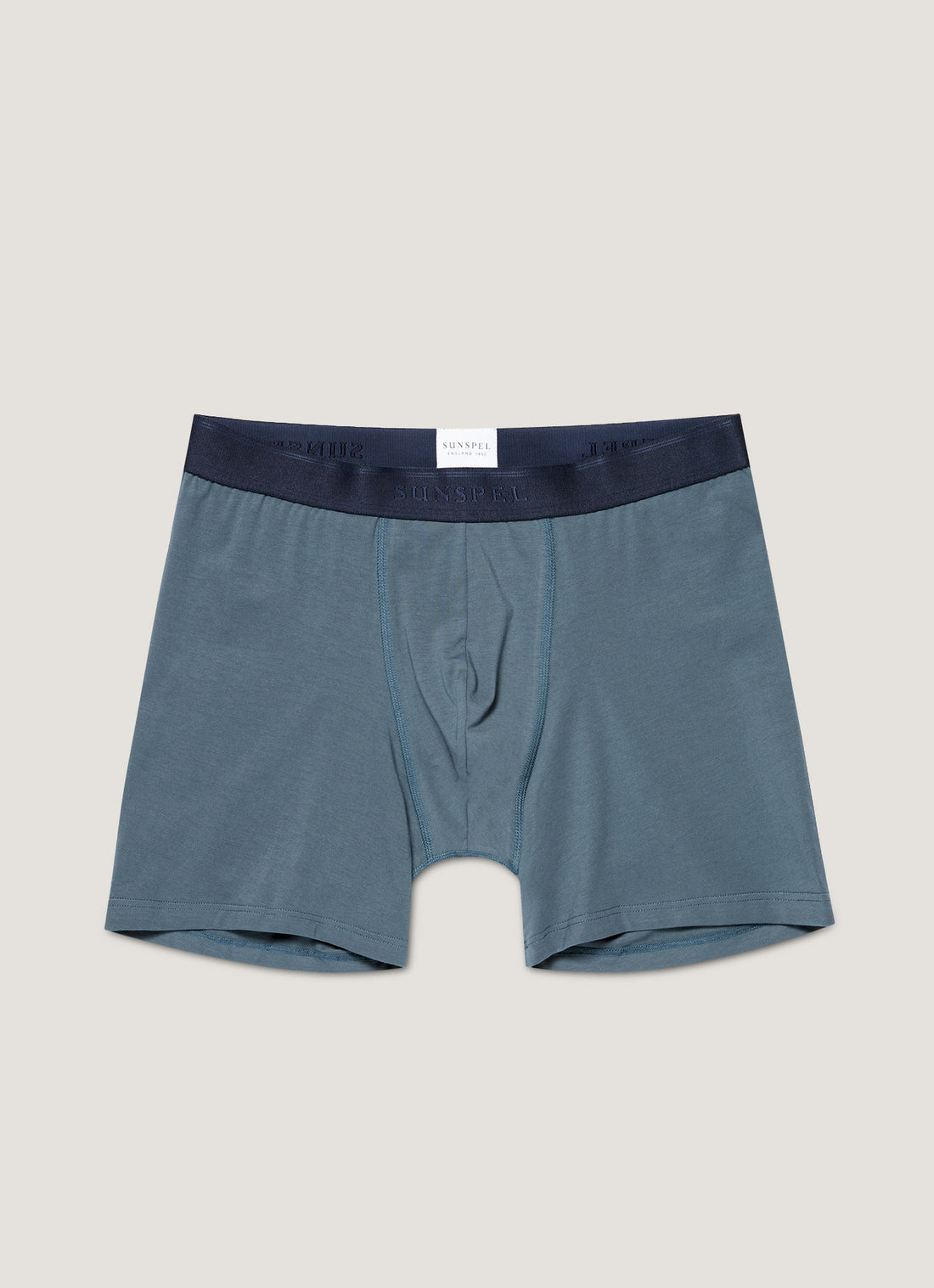 Boxer long en coton stretch
