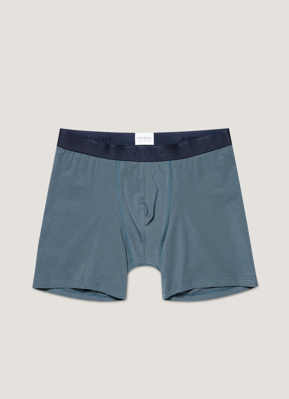 Men's Stretch Cotton Boxer Briefs in Dark Petrol