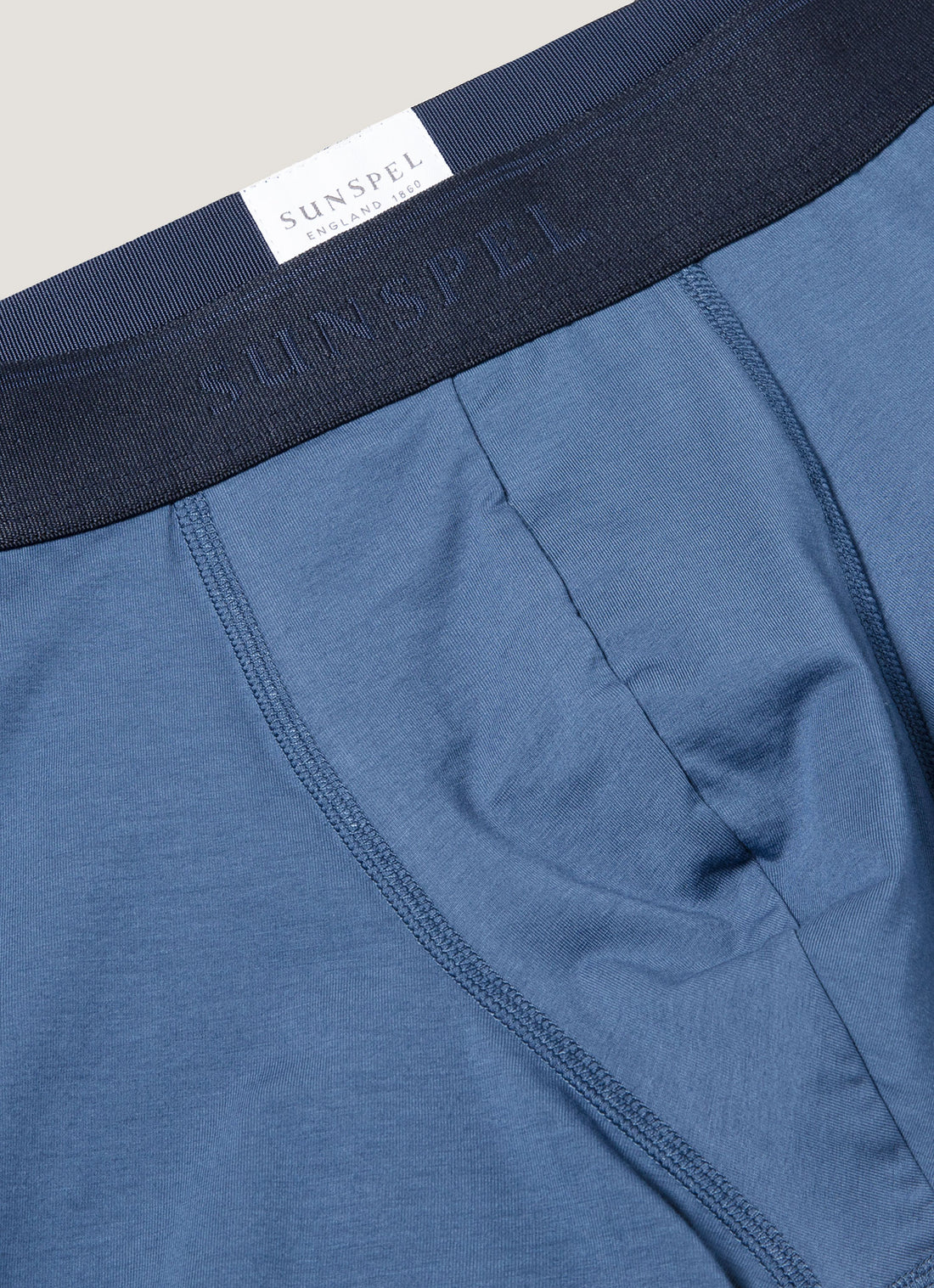 Boxer long en coton stretch