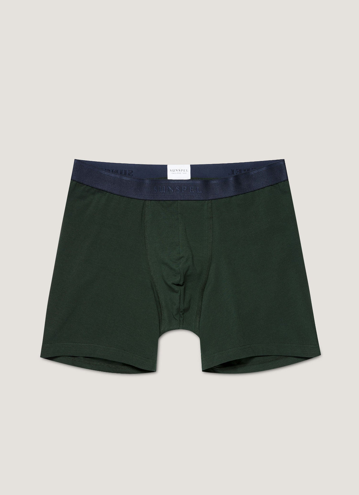 Men's Stetch Cotton Boxer Briefs in Seaweed
