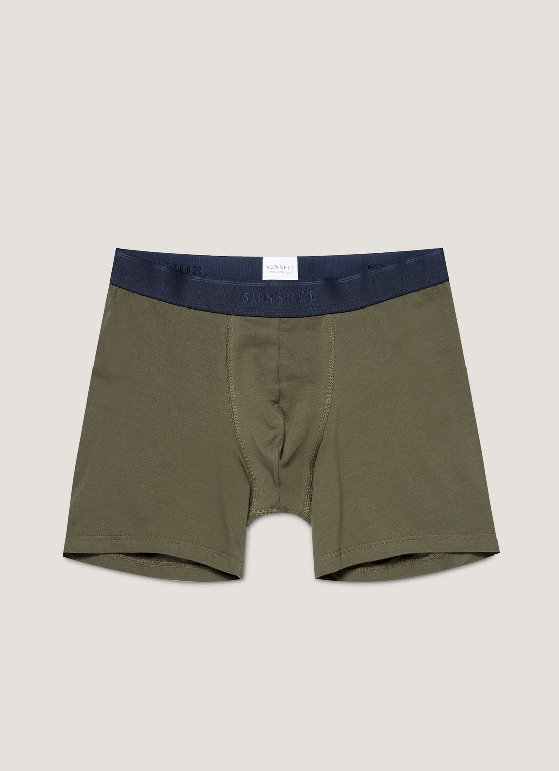 Boxer long en coton stretch
