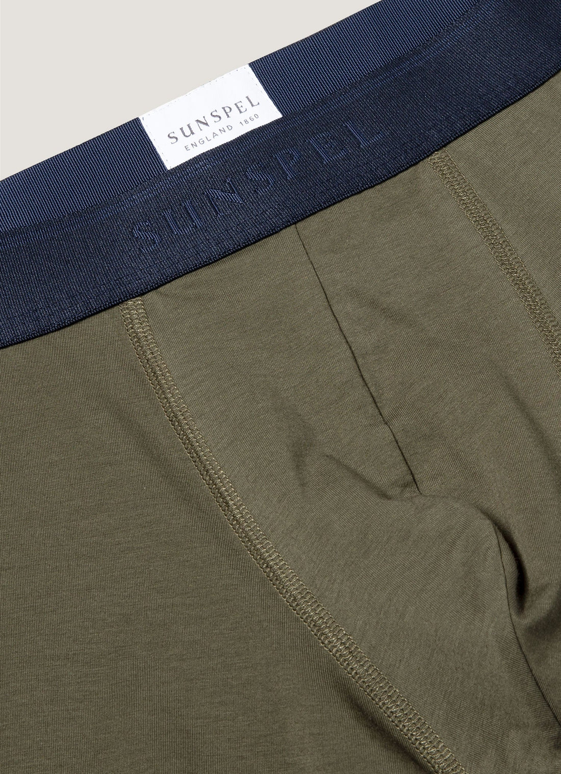 Men's Stetch Cotton Boxer Briefs in Khaki