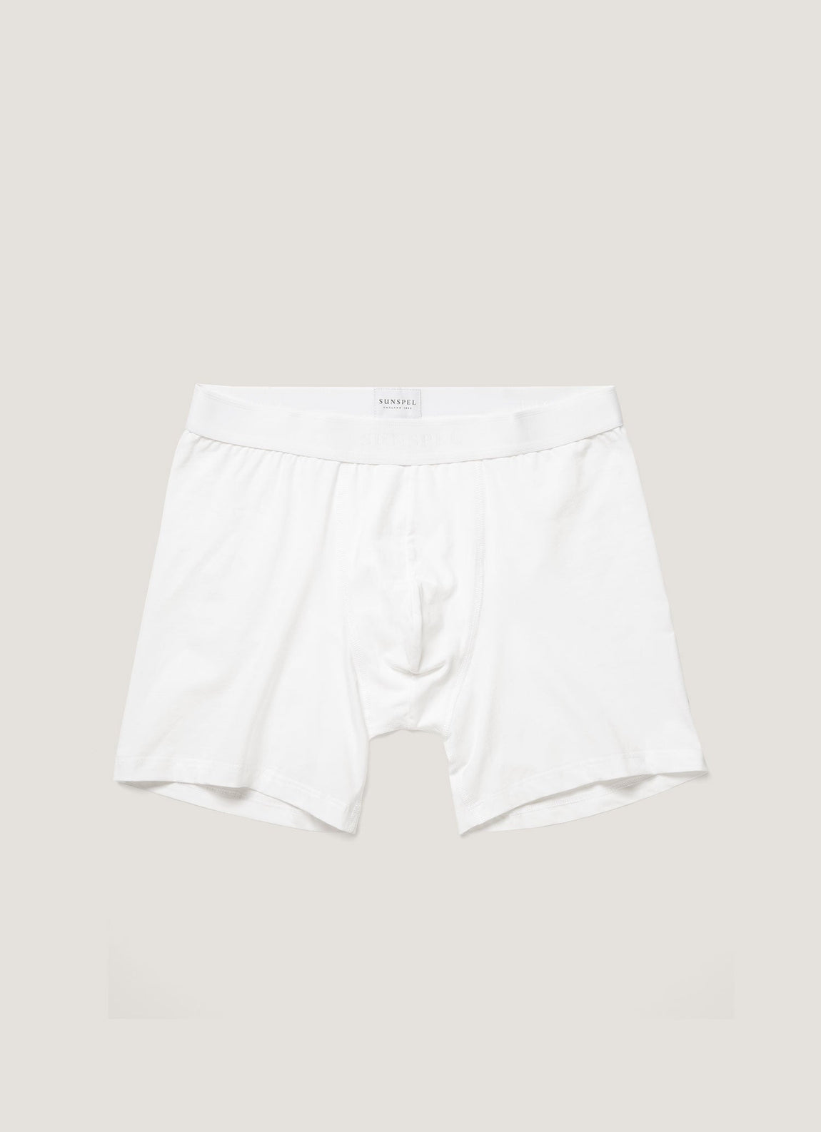 Men's Stetch Cotton Boxer Briefs in White
