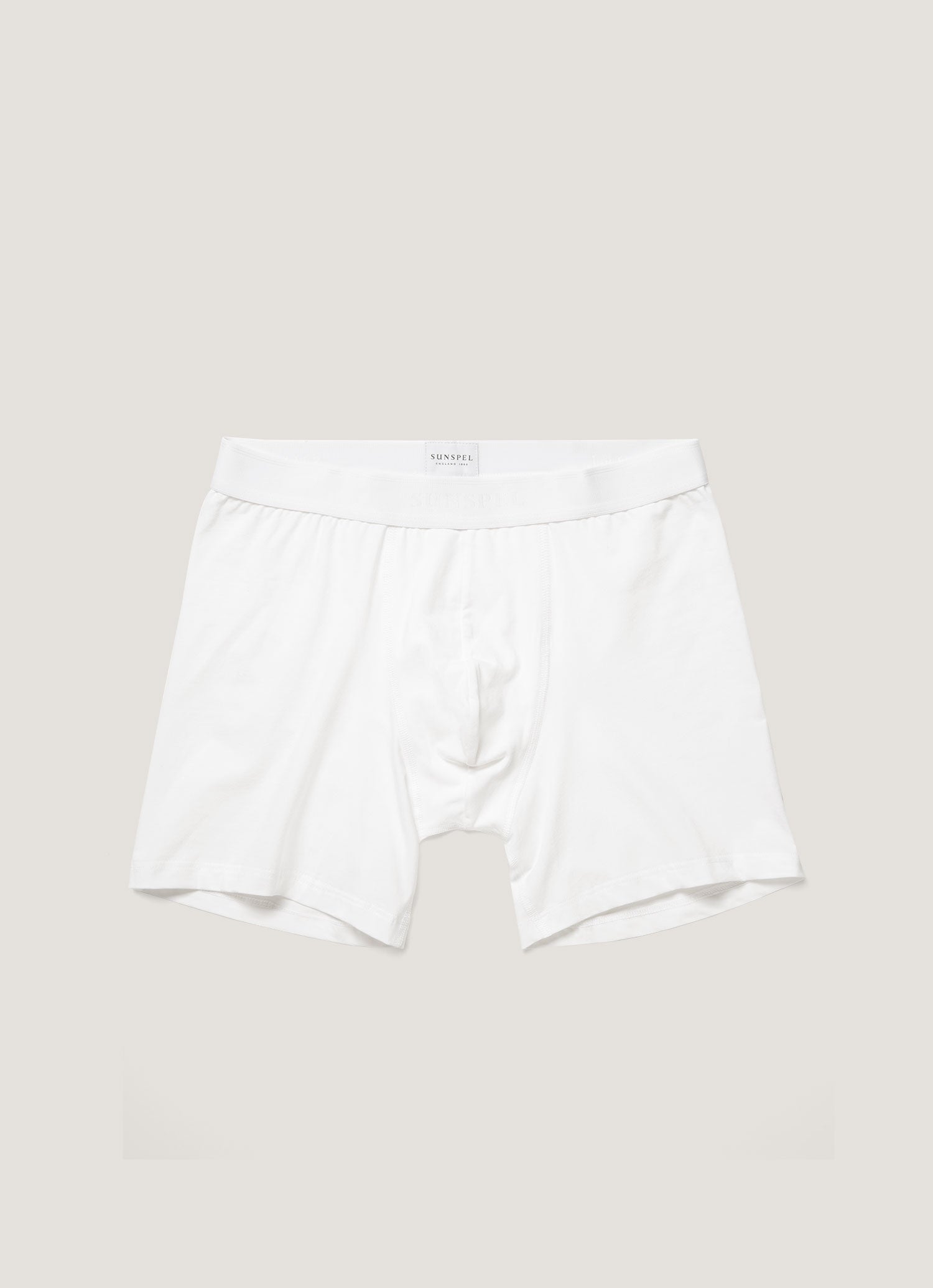 Men's Stetch Cotton Boxer Briefs in White