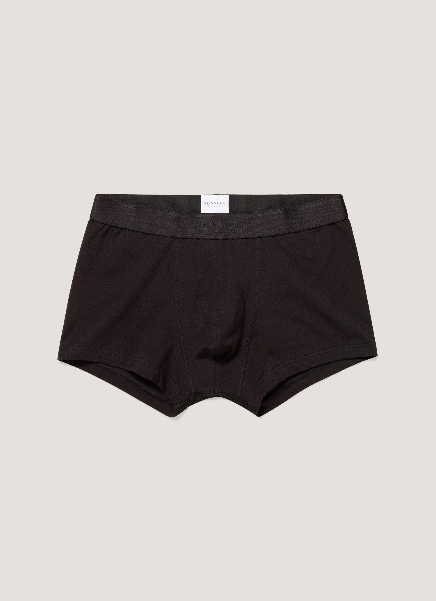 Men's Stetch Cotton Trunks in Black