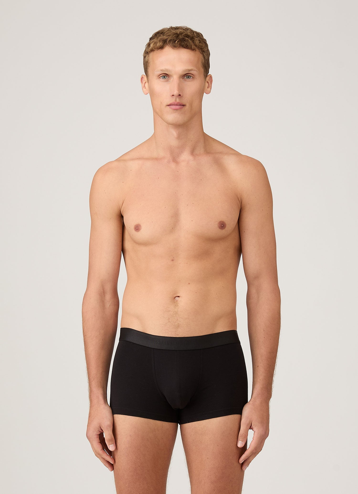Men's Stetch Cotton Trunks in Black