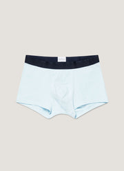 Men's Stretch Cotton Trunks in Light Blue