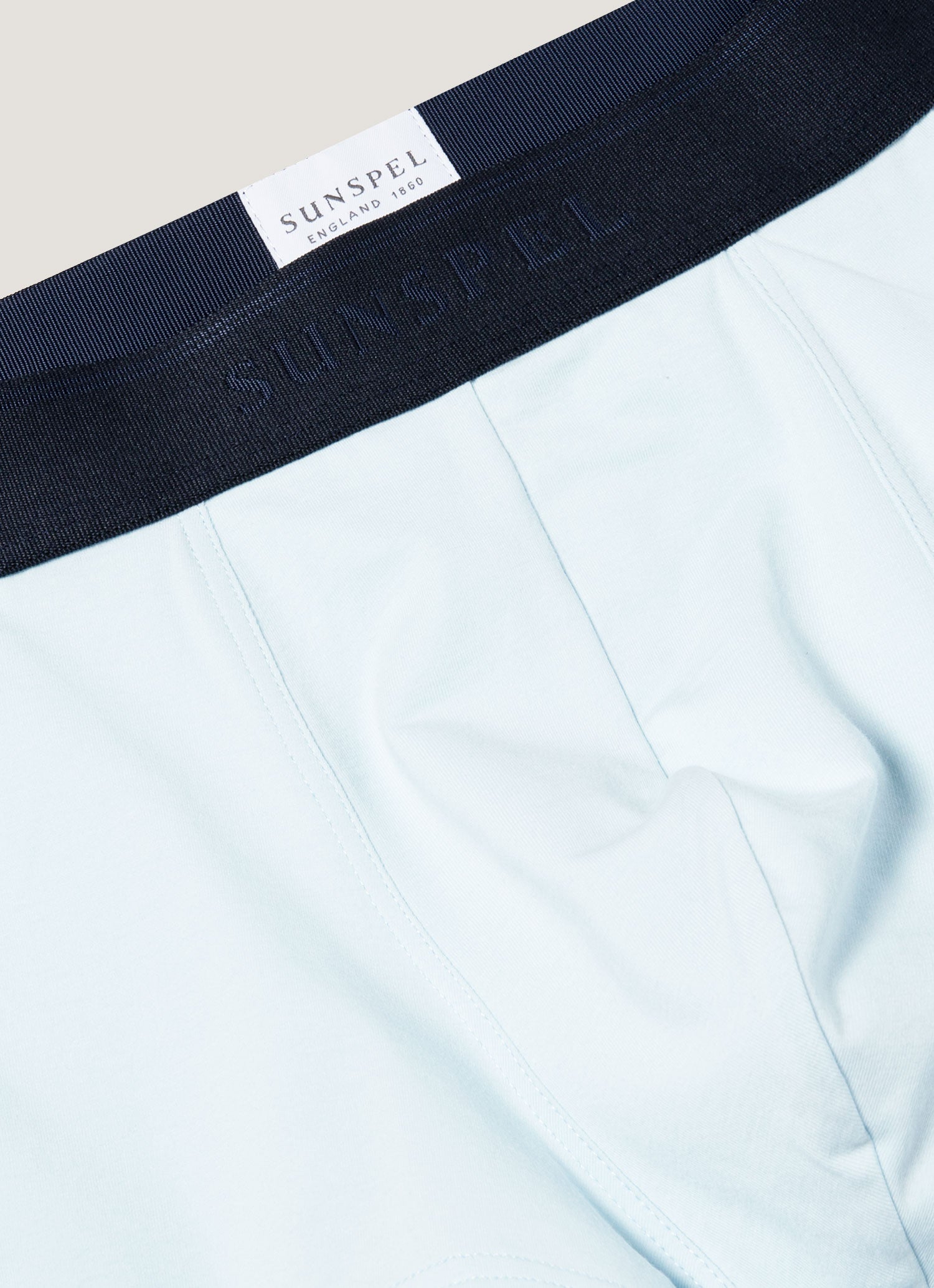 Men's Stetch Cotton Trunks in Light Blue