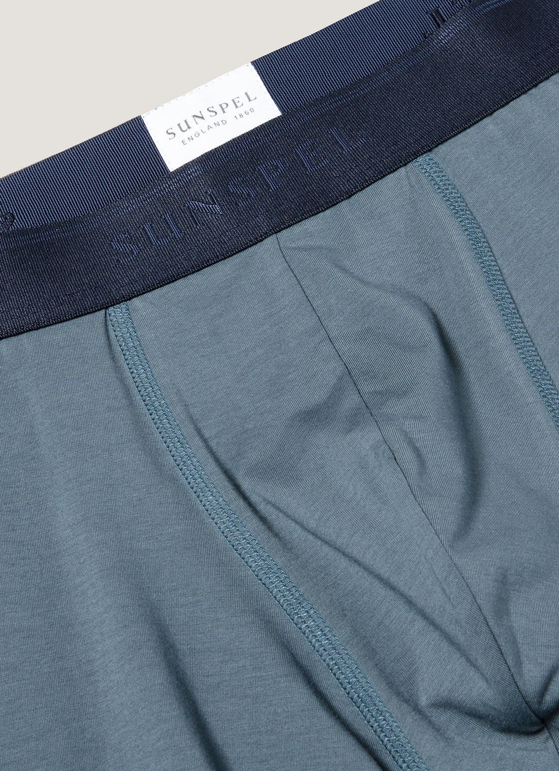 Men's Stetch Cotton Trunks in Dark Petrol