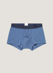 Men's Stetch Cotton Trunks in Atlantic Blue