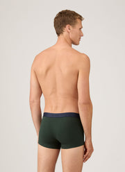 Men's Stetch Cotton Trunks in Seaweed