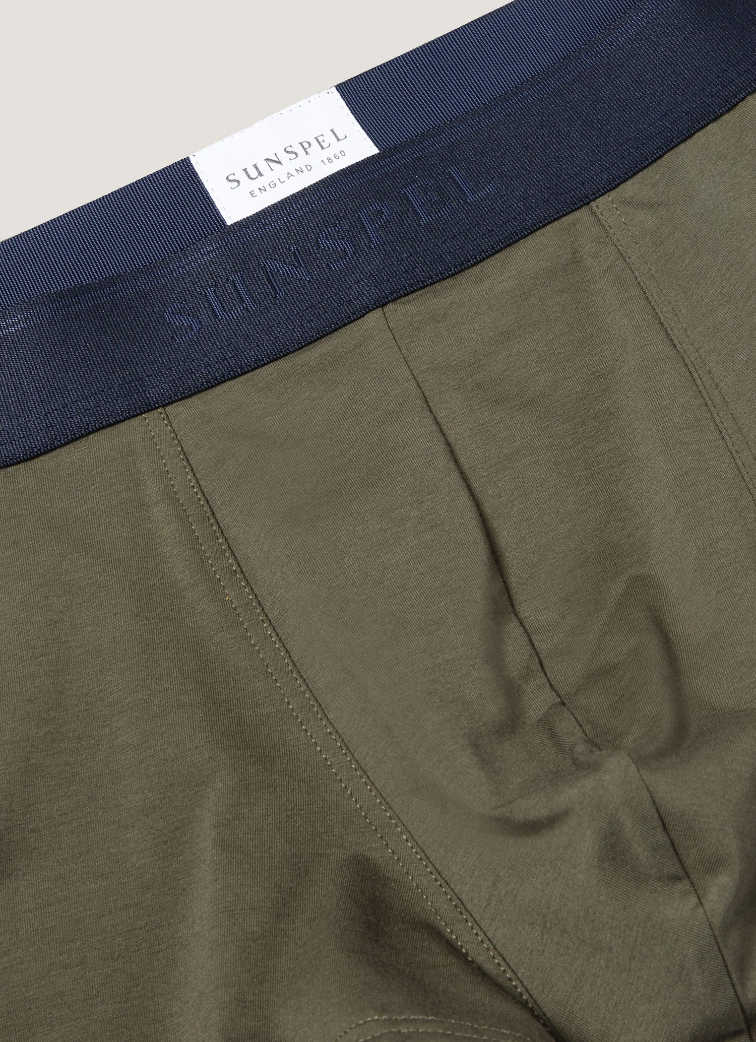 Men's Stetch Cotton Trunks in Khaki