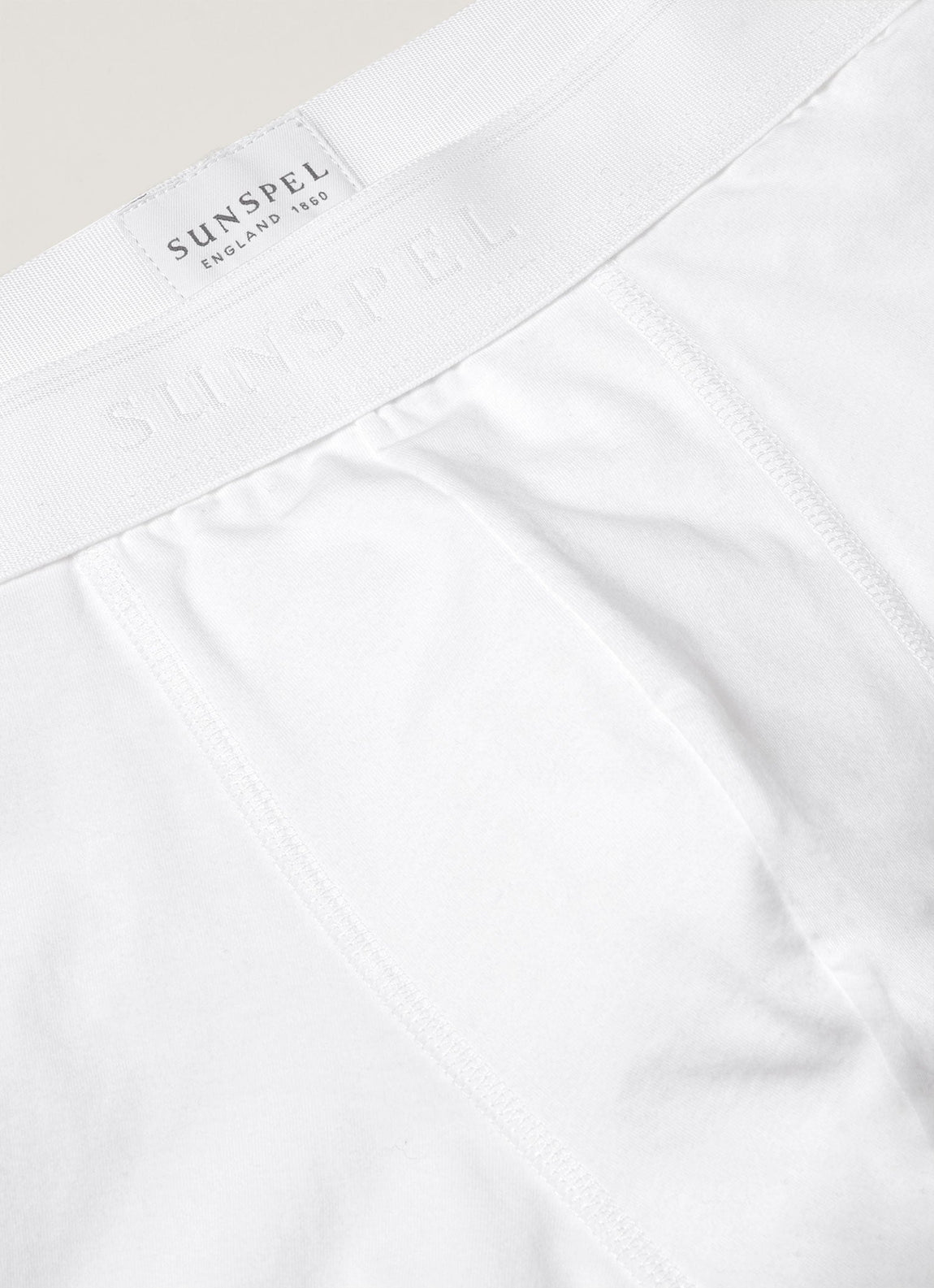 Men's Stetch Cotton Trunks in White