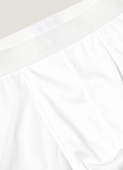 Men's Sea Island Cotton Trunks in White