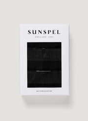 Men's Stretch Cotton Trunks 3-Pack in Black