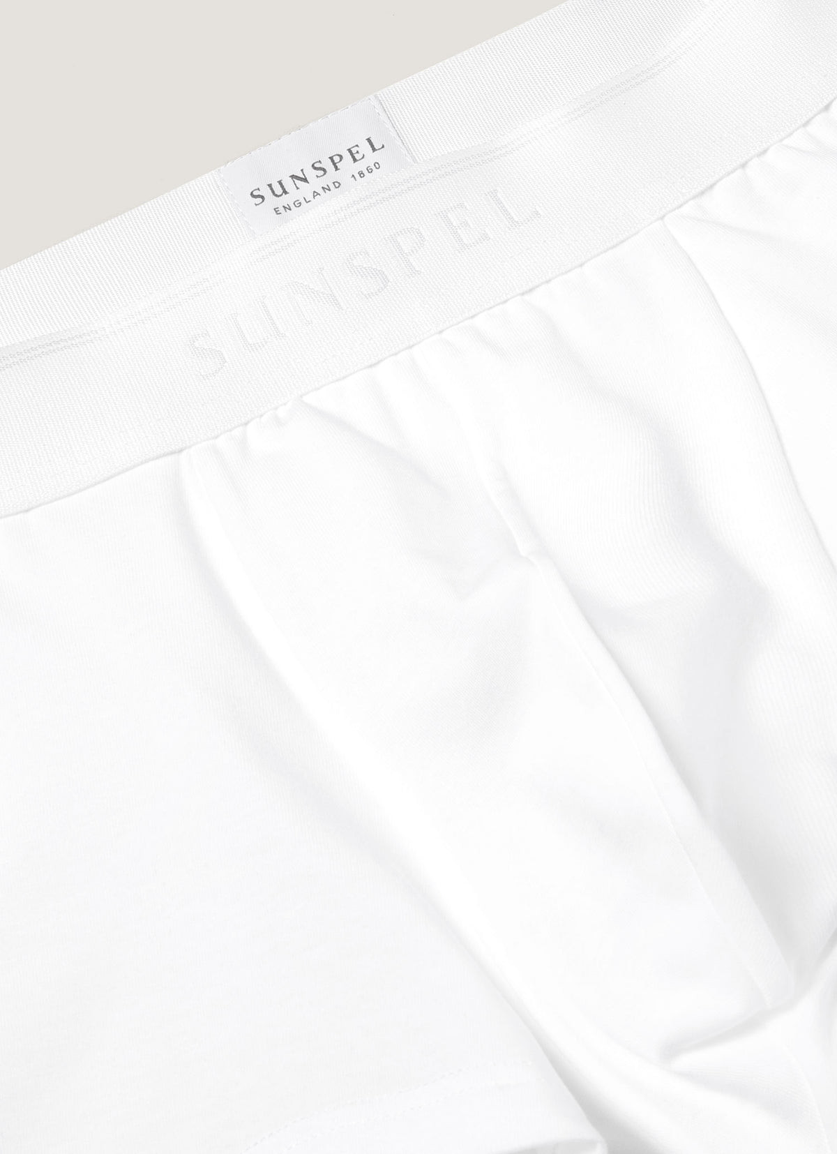 Men's Stretch Cotton Trunks 3-Pack in White