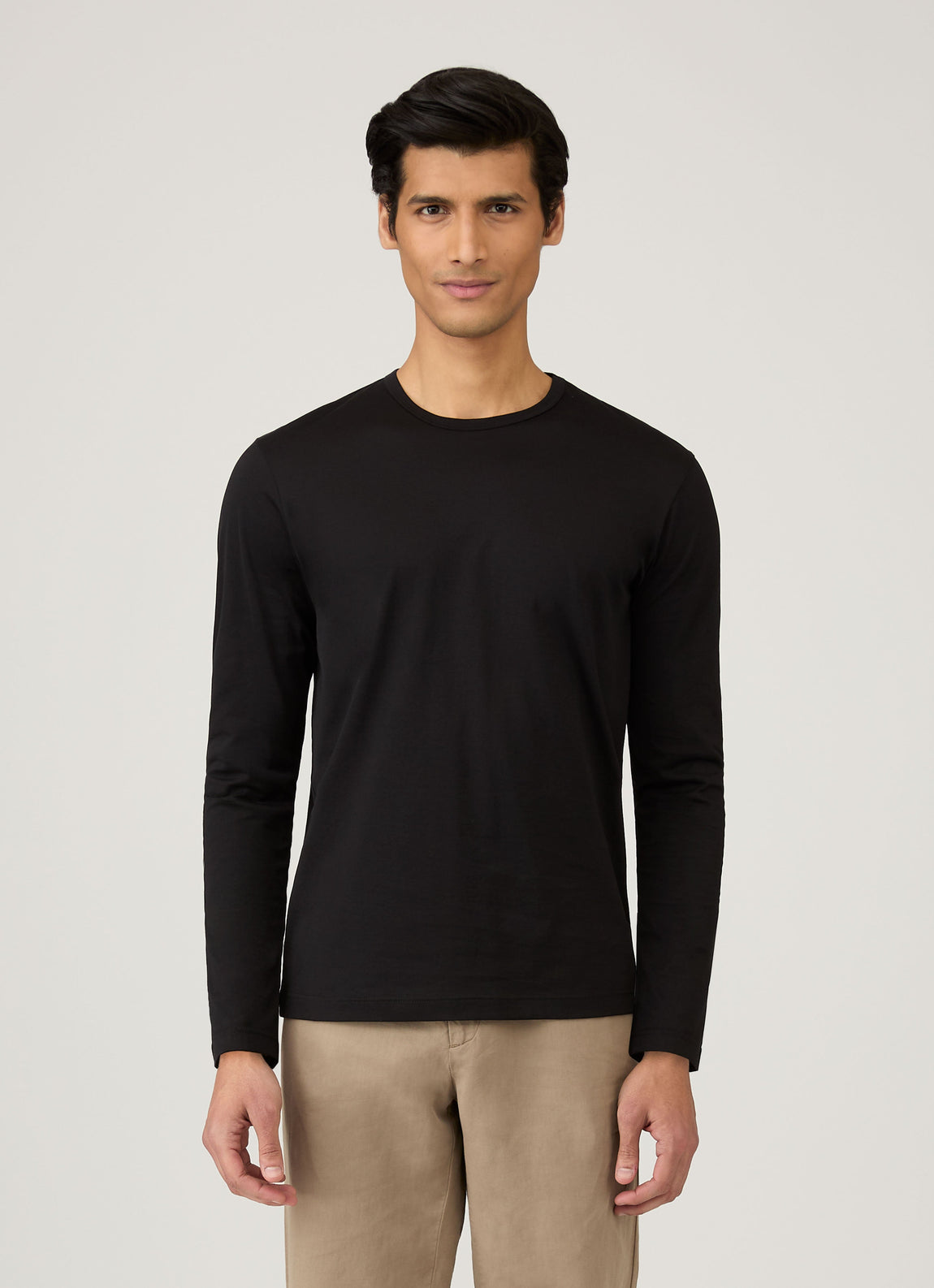 Men's Classic Long Sleeve T-shirt in Black