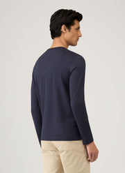 Men's Classic Long Sleeve T-shirt in Navy