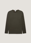 Men's Long Sleeve Classic T-shirt in Dark Green