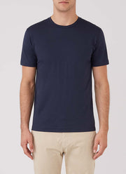 Men's Organic Cotton Riviera T-shirt in Navy in Navy