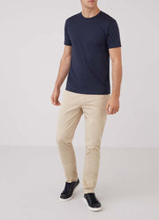 Men's Organic Cotton Riviera T-shirt in Navy in Navy