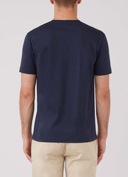Men's Organic Cotton Riviera T-shirt in Navy in Navy
