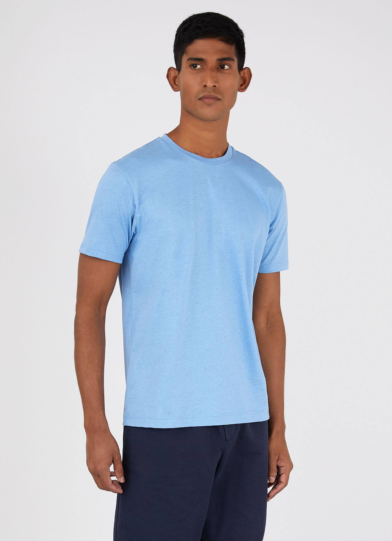 Men's Riviera T-shirt in Blue Mist Melange