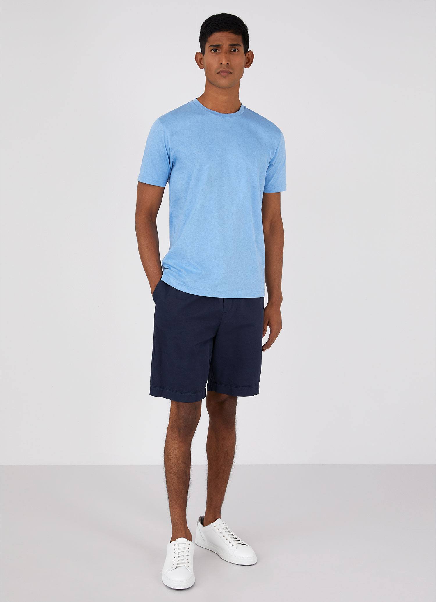 Men's Riviera T-shirt in Blue Mist Melange