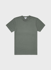Men's Riviera T-shirt in Smoke Green Melange