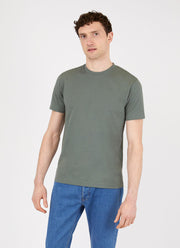 Men's Riviera T-shirt in Smoke Green Melange