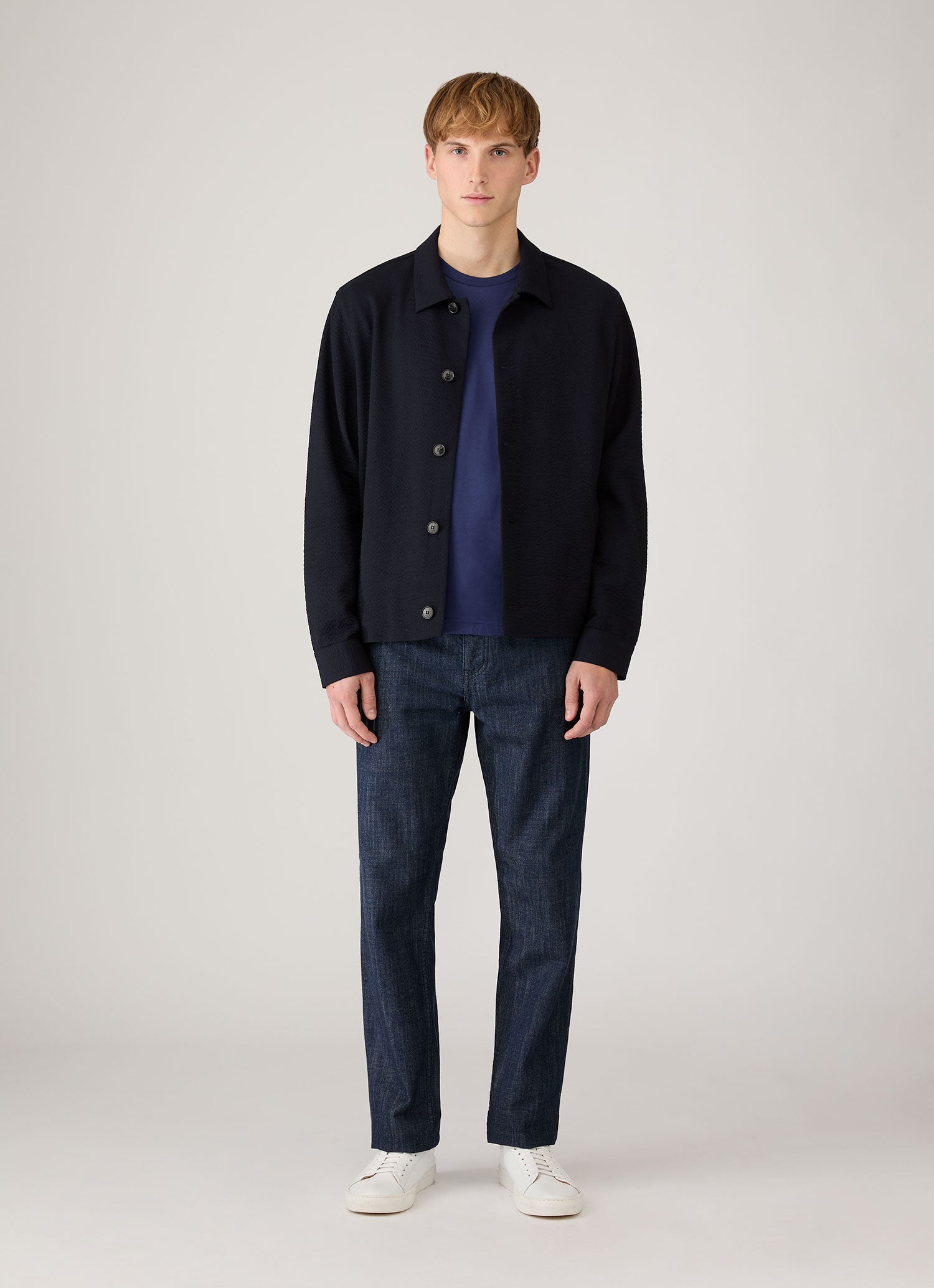 Men's Riviera Midweight T-shirt in Ink Blue