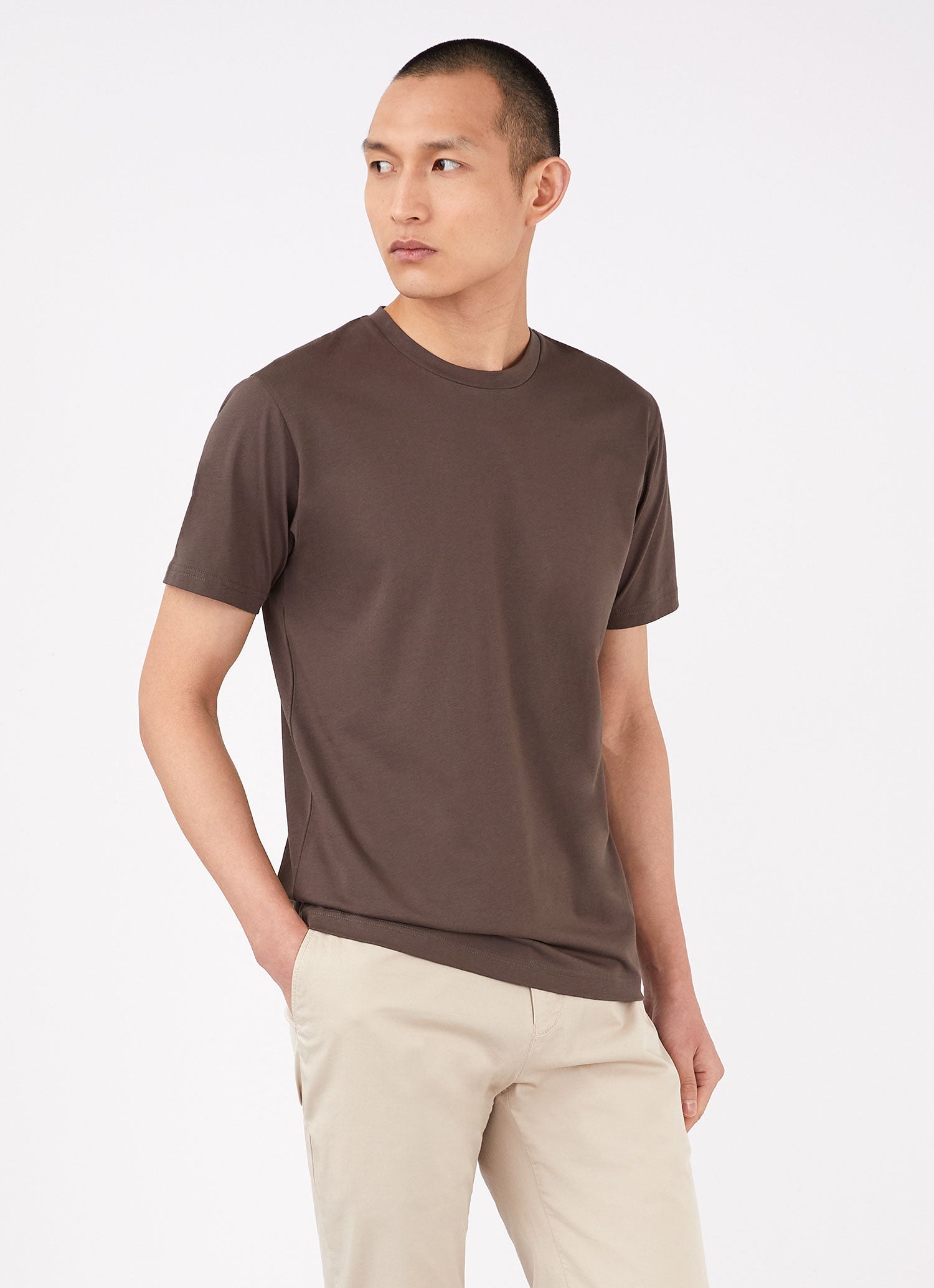 Men's Riviera T-shirt in Dark Walnut