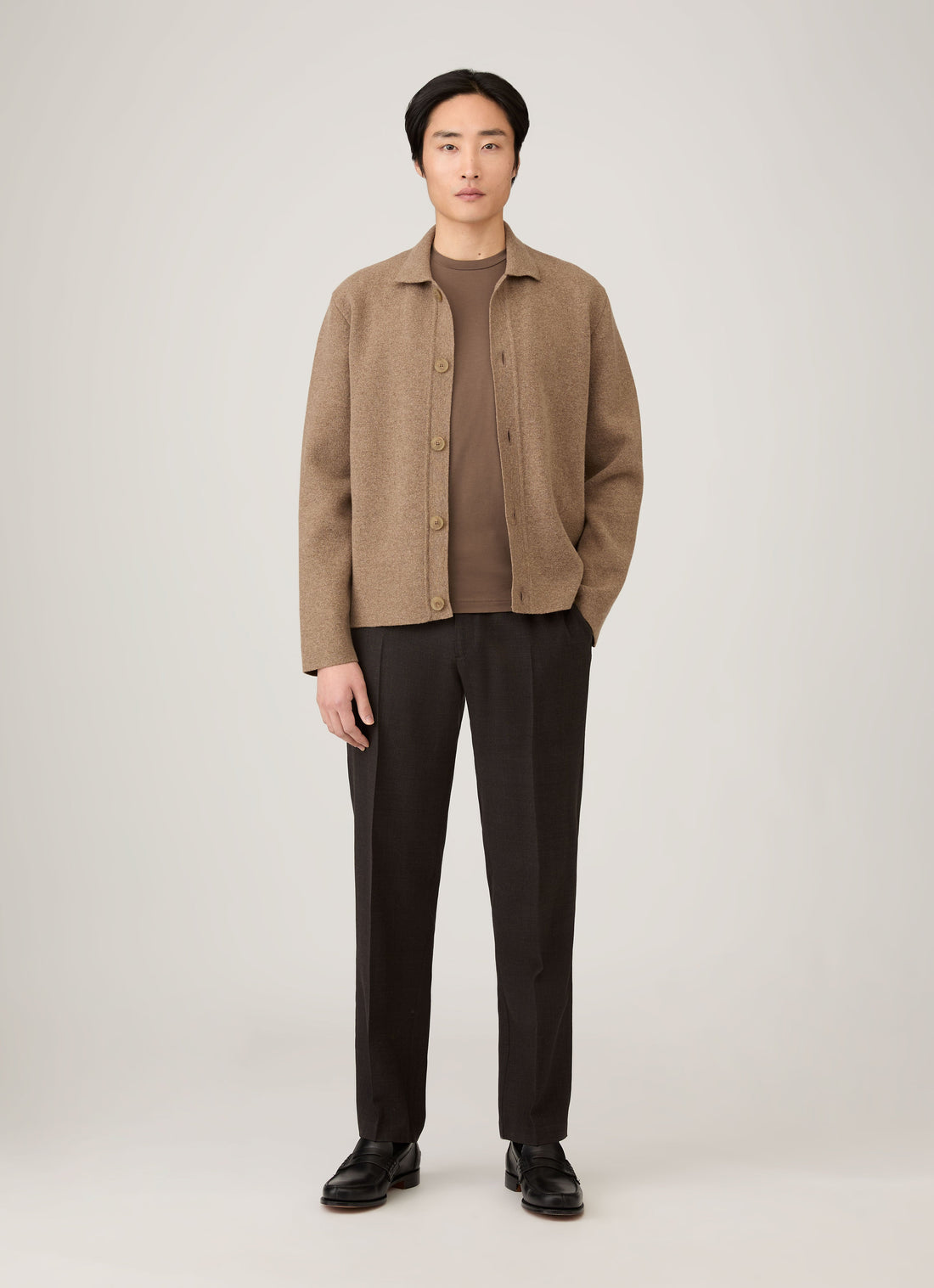 Men's Riviera Midweight T-shirt in Bark