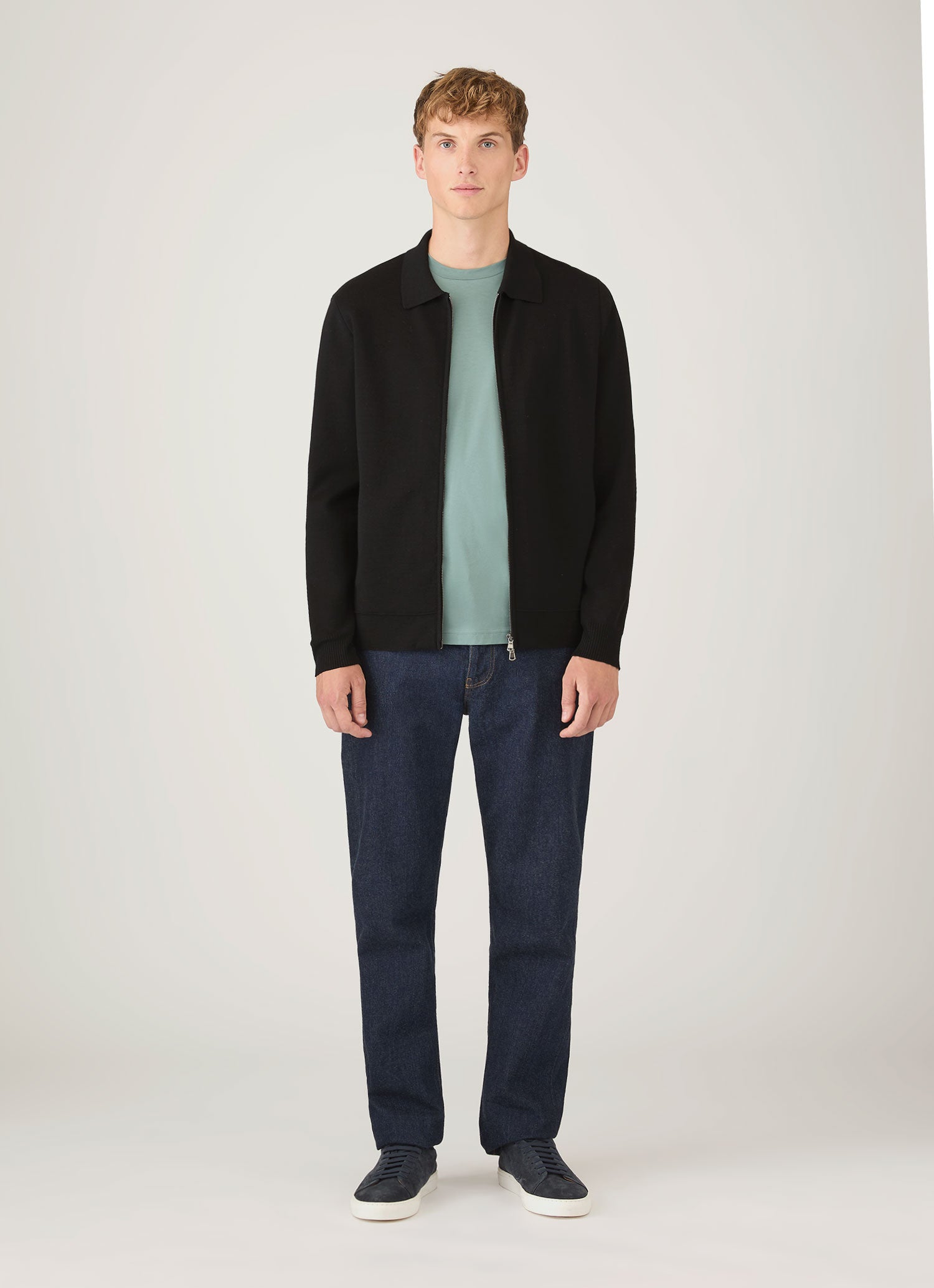 Men's Riviera Midweight T-shirt in Steel Green