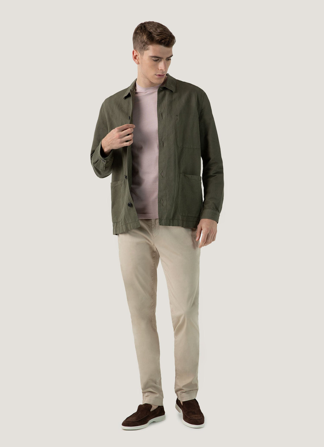 Men's Riviera Midweight T‑shirt in Pale Pink