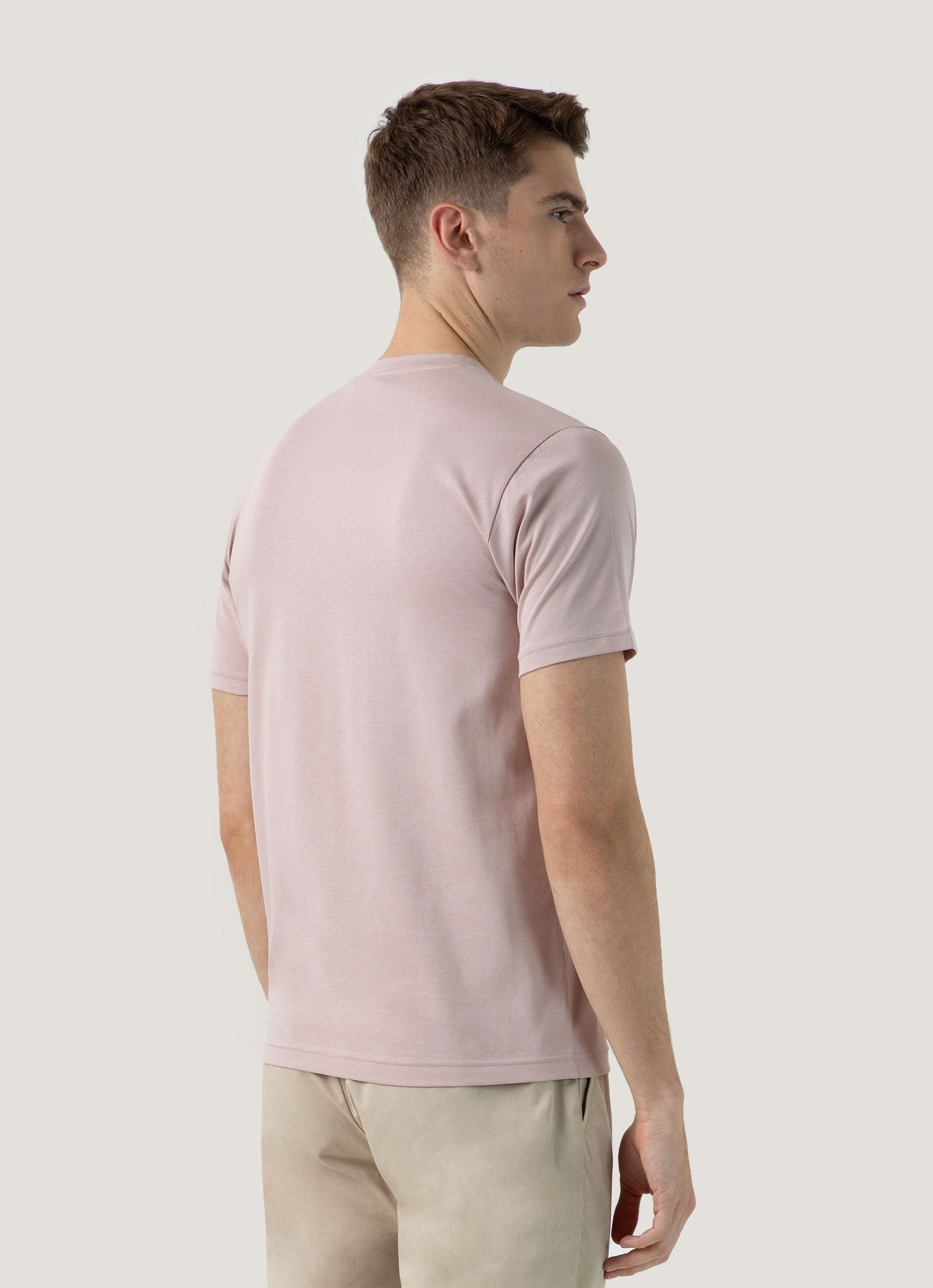 Men's Riviera Midweight T‑shirt in Pale Pink