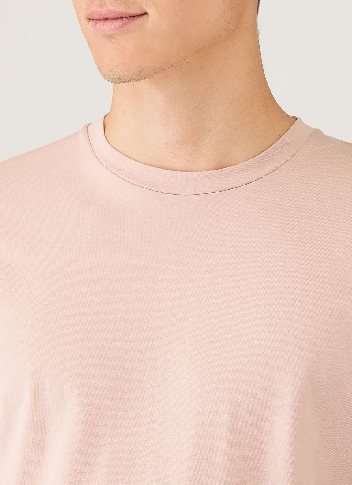 Men's Riviera Midweight T‑shirt in Pale Pink