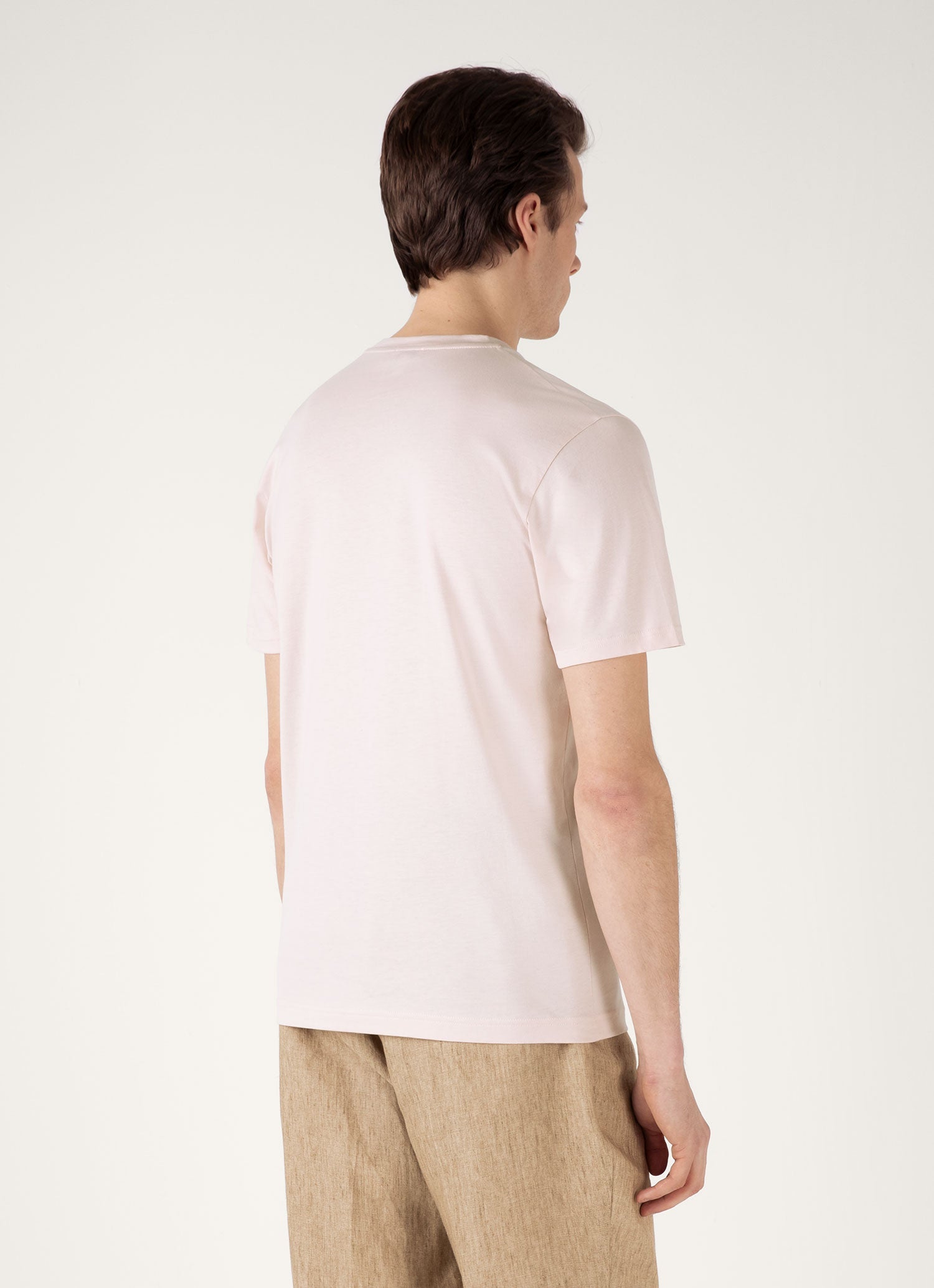 Men's Riviera Midweight T-shirt in Pastel Pink