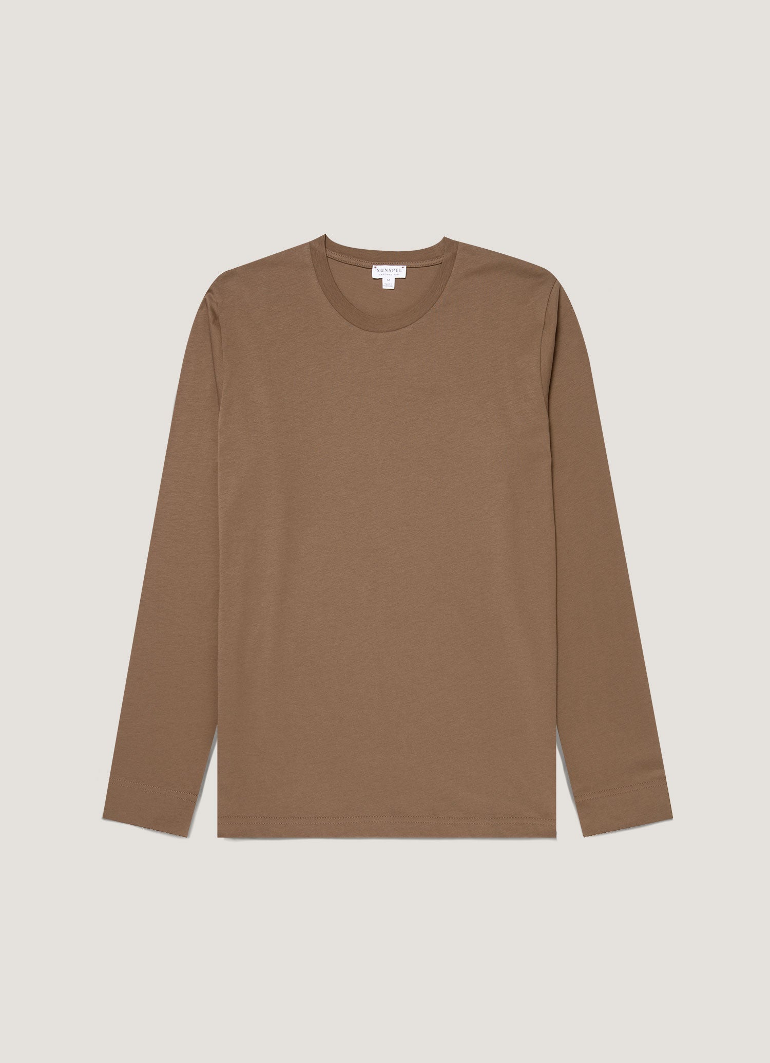 Men's Long Sleeve Riviera Midweight T‑shirt in Dark Cedar