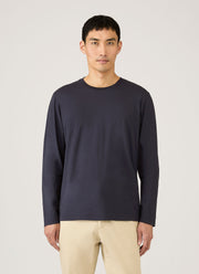 Men's Long Sleeve Riviera Midweight T‑shirt in Navy