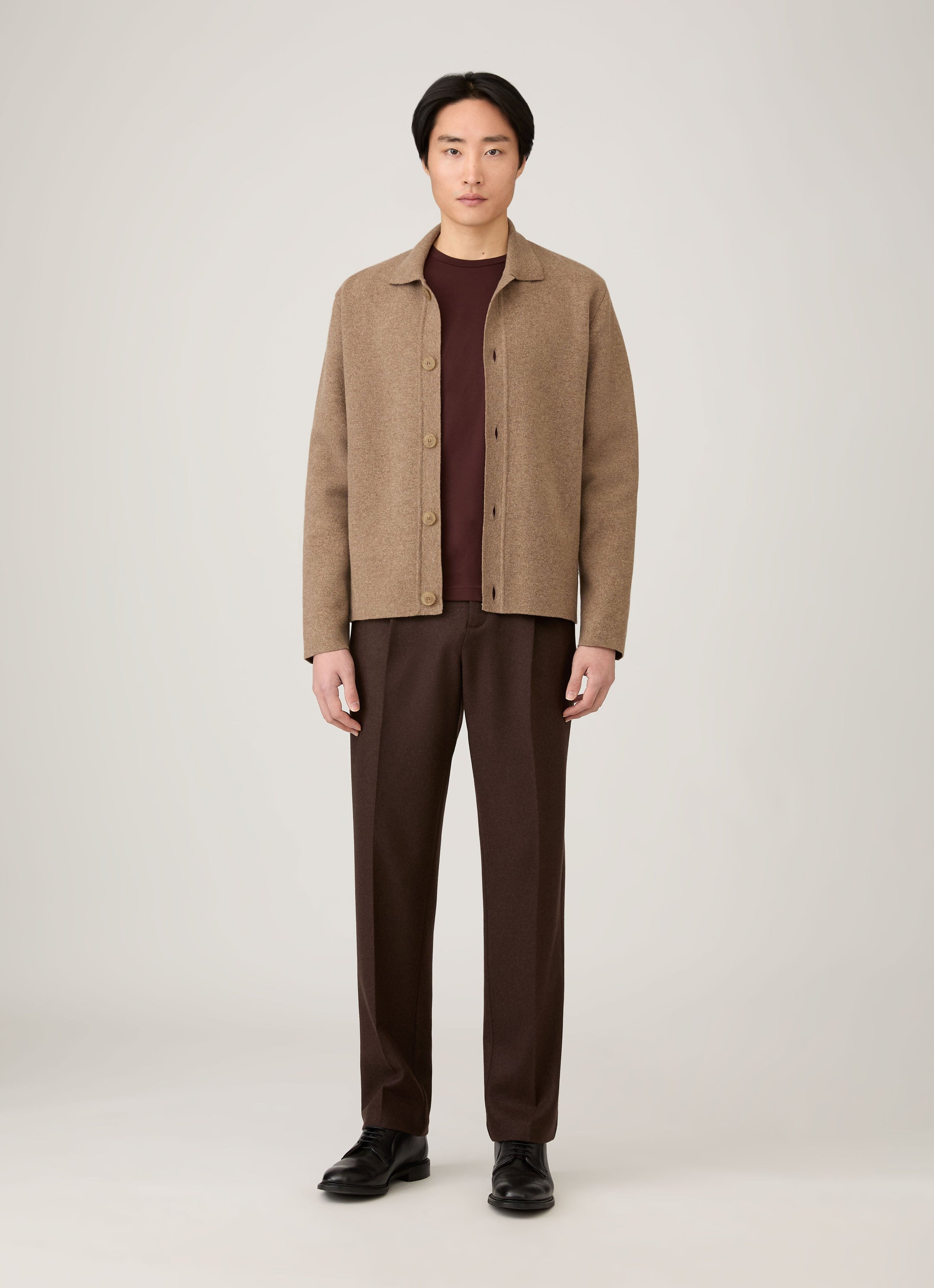 Men's Long Sleeve Riviera Midweight T-shirt in Bakelite