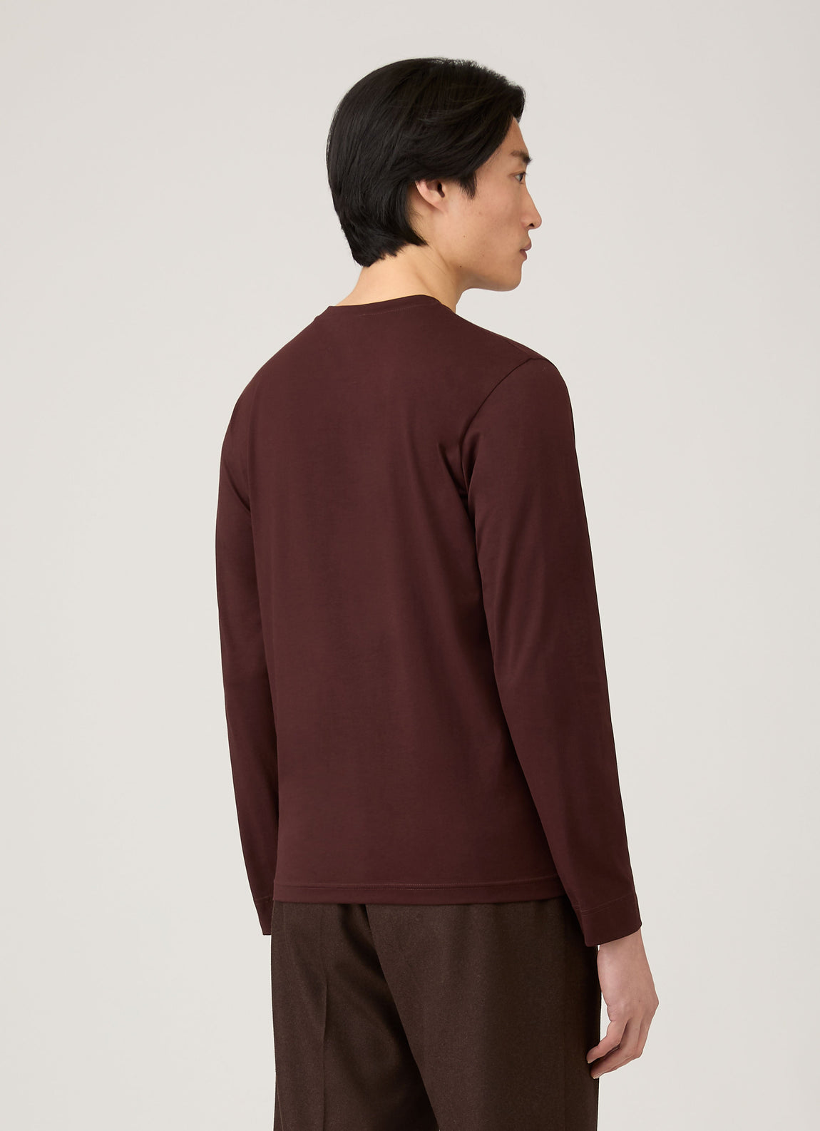 Men's Long Sleeve Riviera Midweight T-shirt in Bakelite