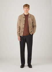 Men's Relaxed Fit Heavyweight T-shirt in Conker Brown