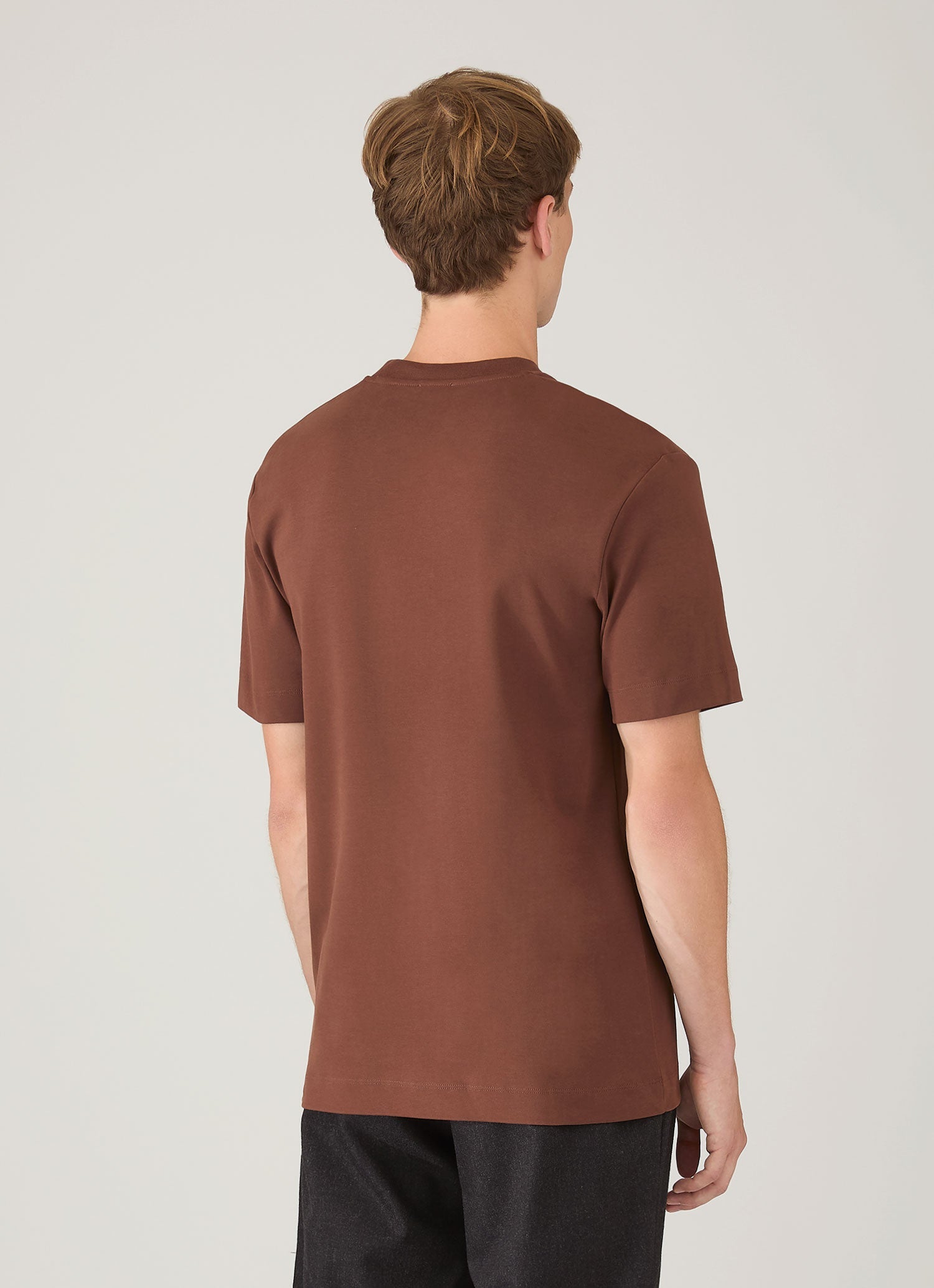 Men's Relaxed Fit Heavyweight T-shirt in Conker Brown