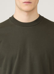 Men's Relaxed Fit Heavyweight T-shirt in Dark Green