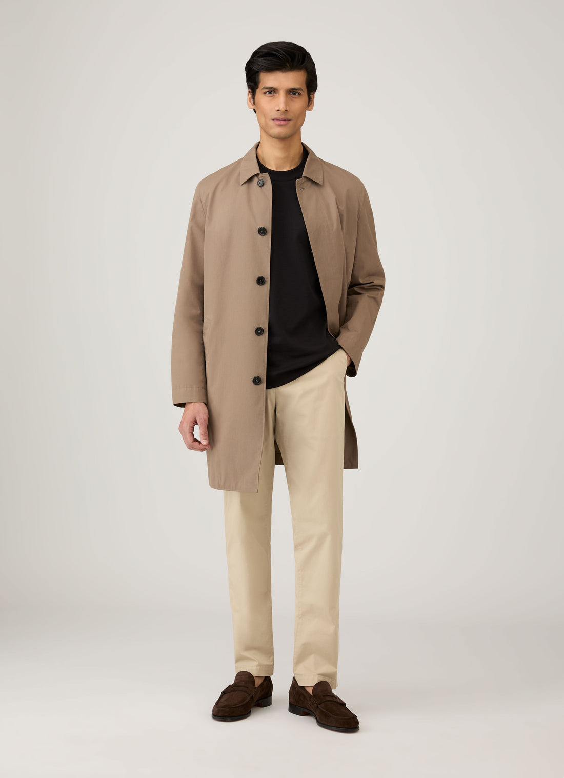 Men's Long Sleeve Heavyweight T-shirt in Black