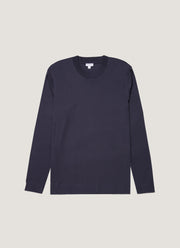 Men's Long Sleeve Heavyweight T-shirt in Navy