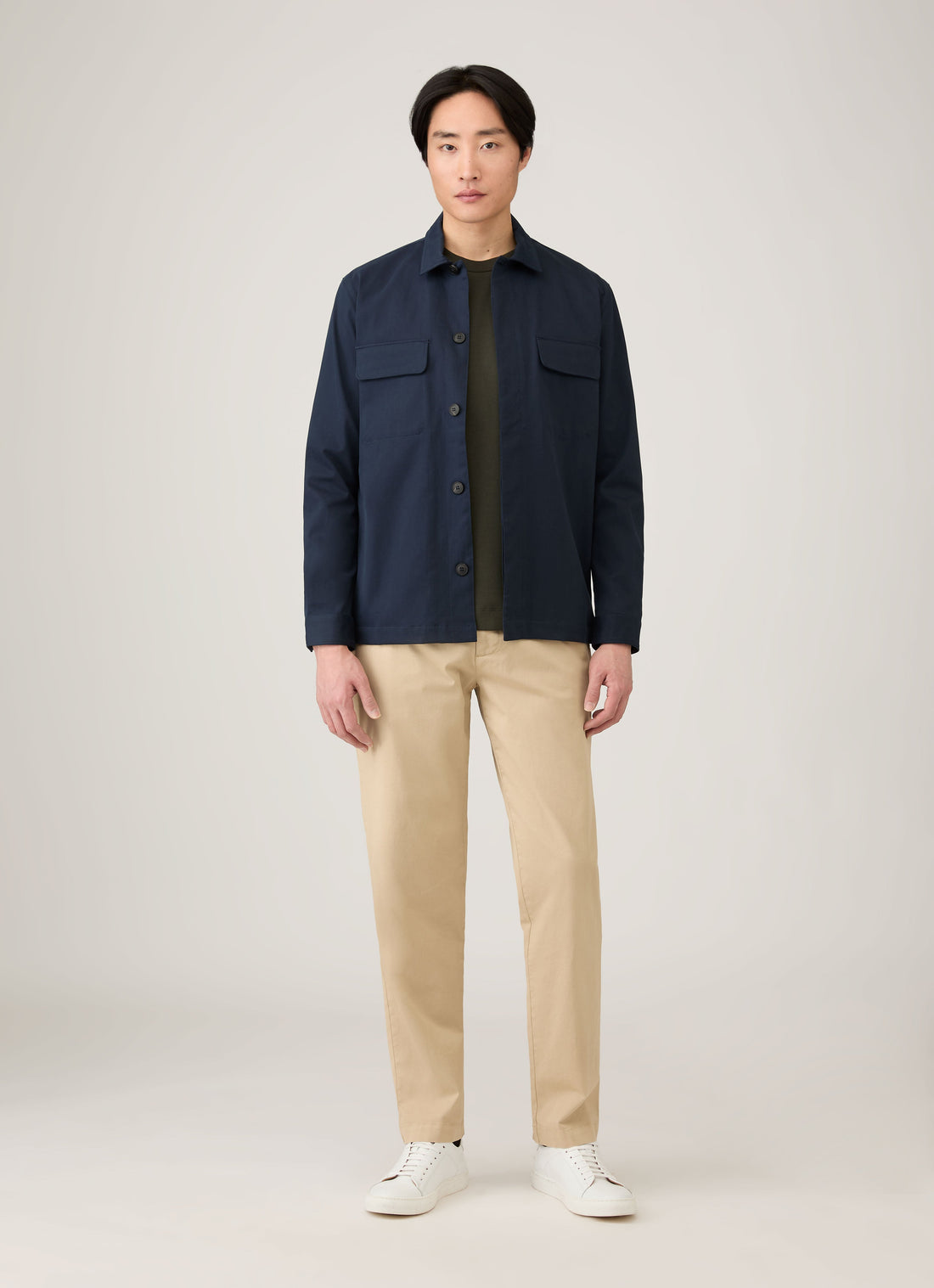 Men's Long Sleeve Heavyweight T-shirt in Dark Green